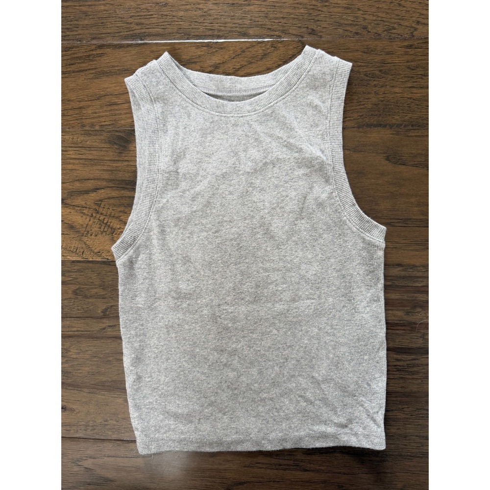 Hollister‎ Ribbed Tank Must-Have Collection High Neck Heather Gray Small